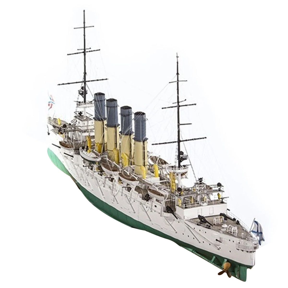 Russian Varyag Protective Cruiser Paper Unassembled DIY Model Gift for Kids