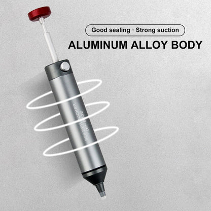 Silver Silicone Tip Solder Sucker Pump Remover Engineer Desoldering Pump Tool