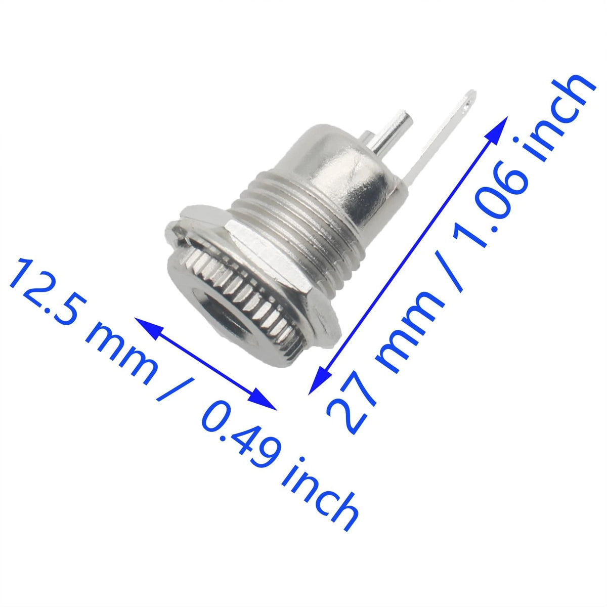 SYCZIOHU DC-099 5.5 MM x 2.1 Threaded Female Power Jack Panel Connector...