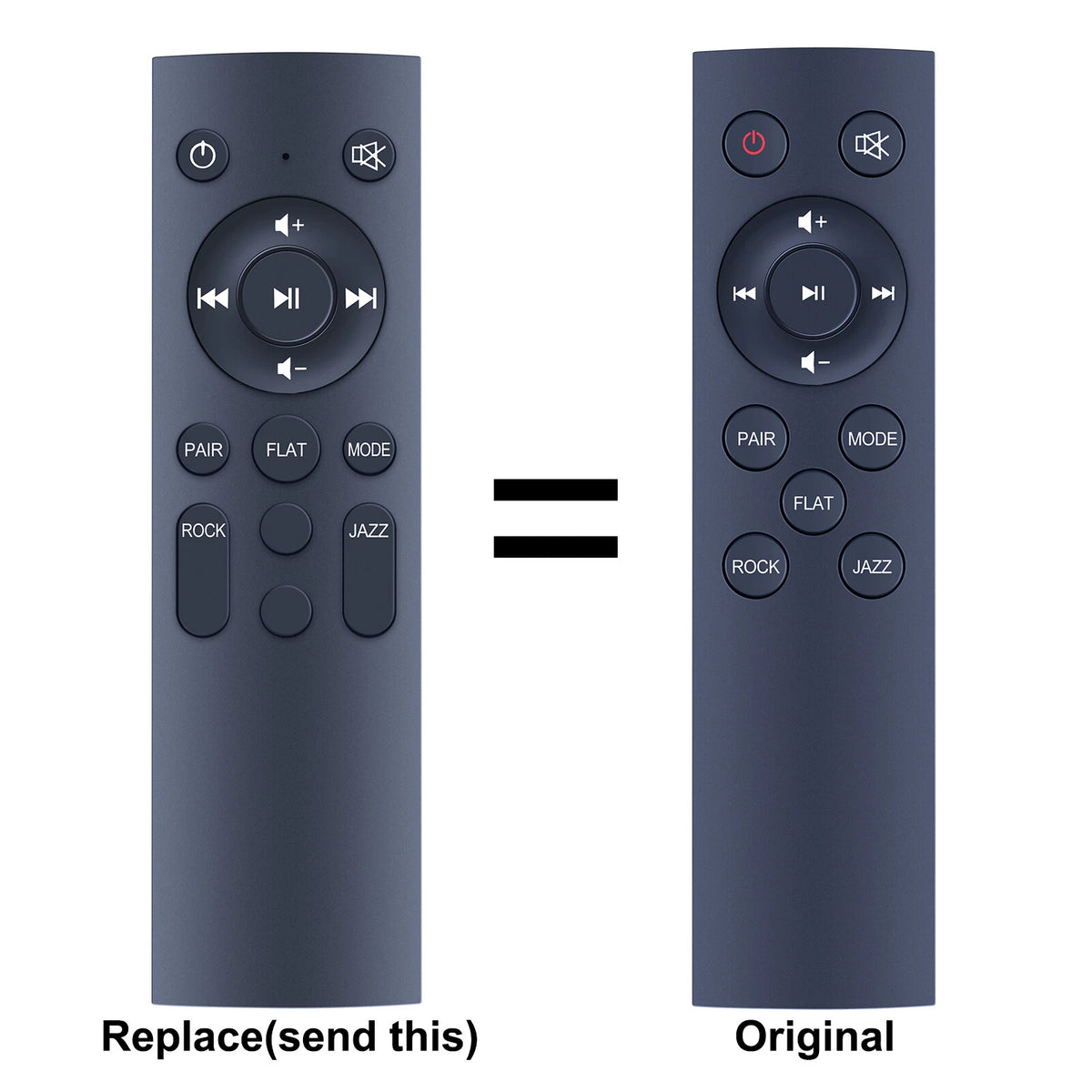 Replacement Remote Control For MAJORITY BOWFELL BOW-BAR-BLK Compact Sound Bar