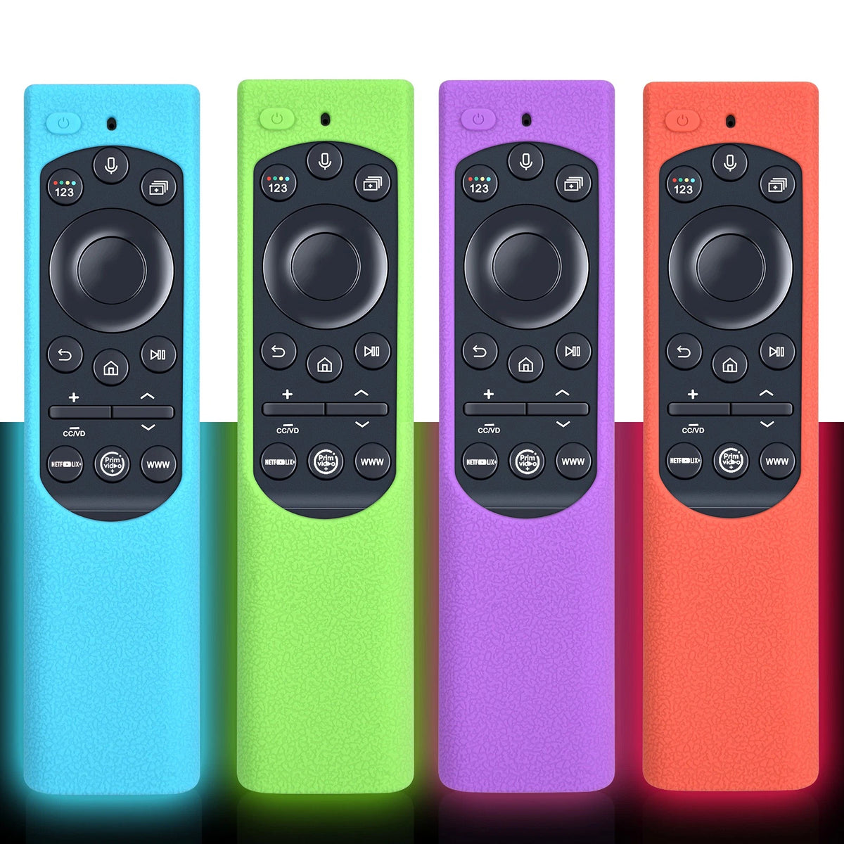 [4-Pack]Silicone Case Solar Cell Remote for Samsung TV BN59-01357 BN59-01385