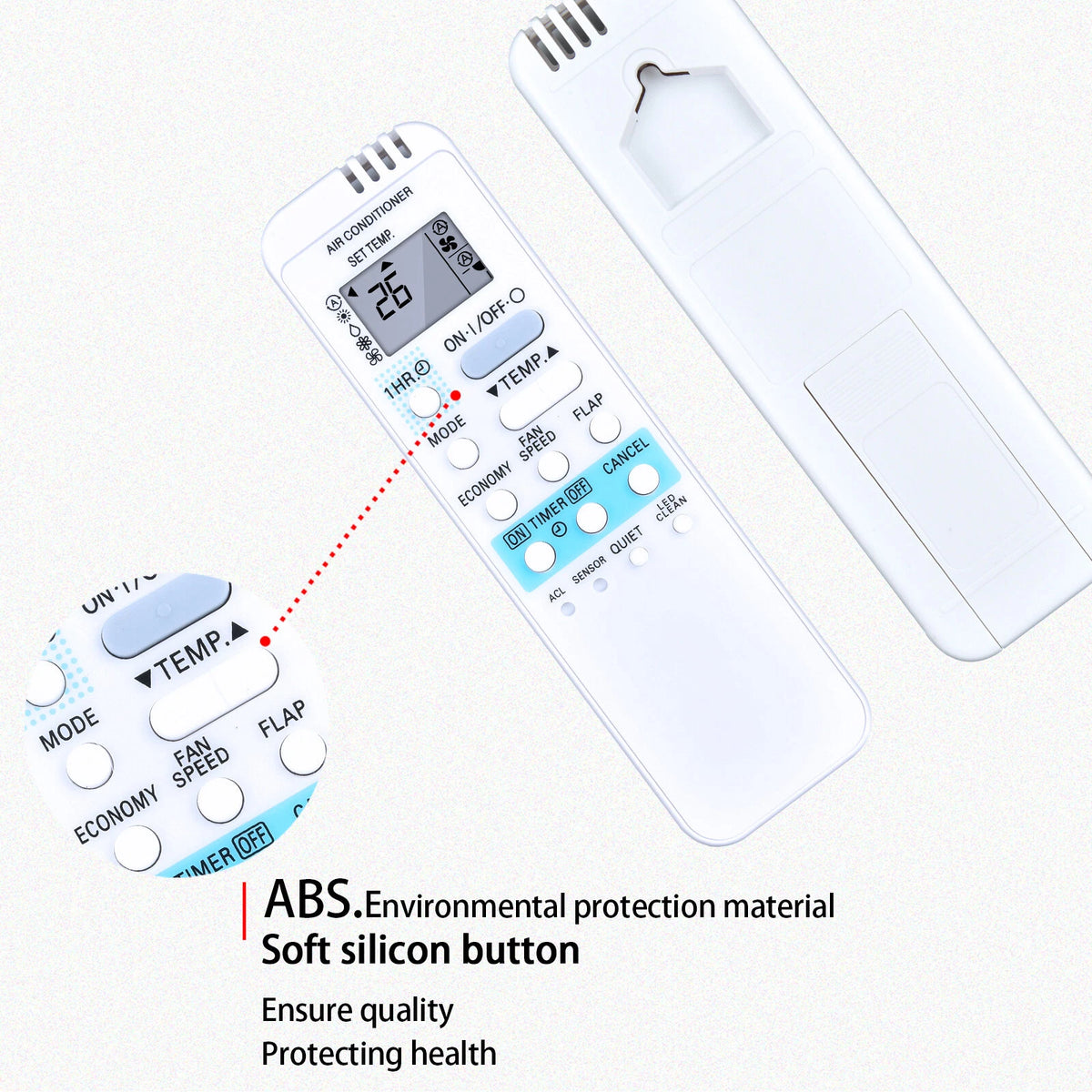 RCS-7HS4E-G Remote Control For Sanyo Air Conditioner RCS-AX1/3 RCS-7S2EG