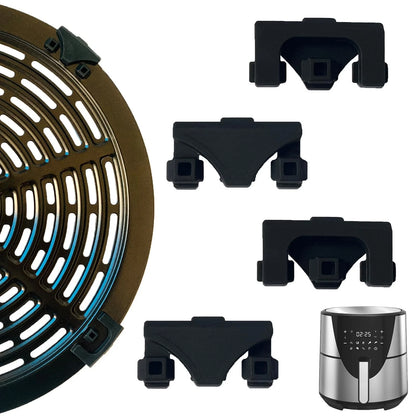 ALJ Air Fryer Silicone Rubber Bumpers for Round For Bella 8QT, Black
