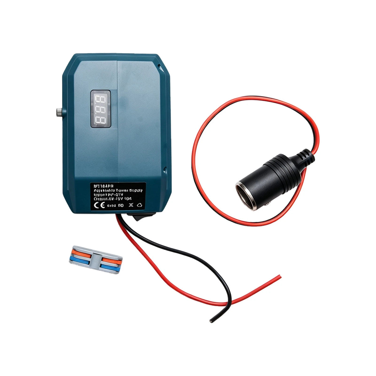 Step Down Converter Adapter with 10A LED Fireproof ABS Fits for Makita BL1850