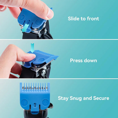 10 Professional Hair Clipper Guards Cutting Guides Compatible 10PCS, 10pcs