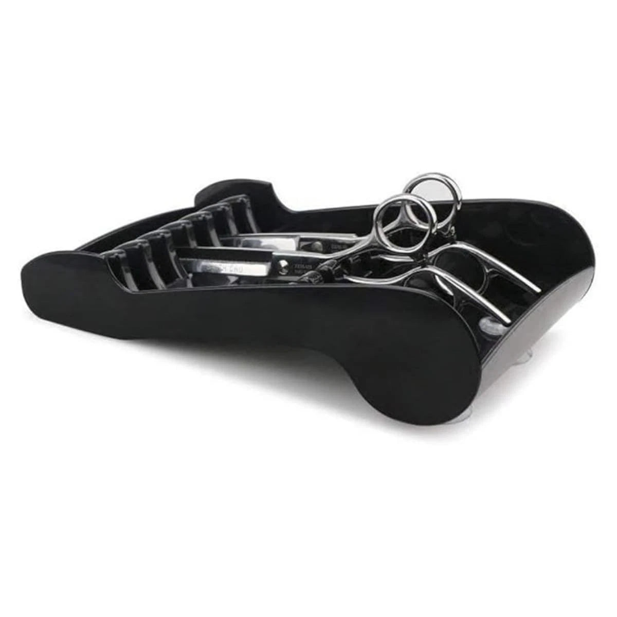 Tujuna Professional Salon Holder Racks Barber Shop Shears Stand Black