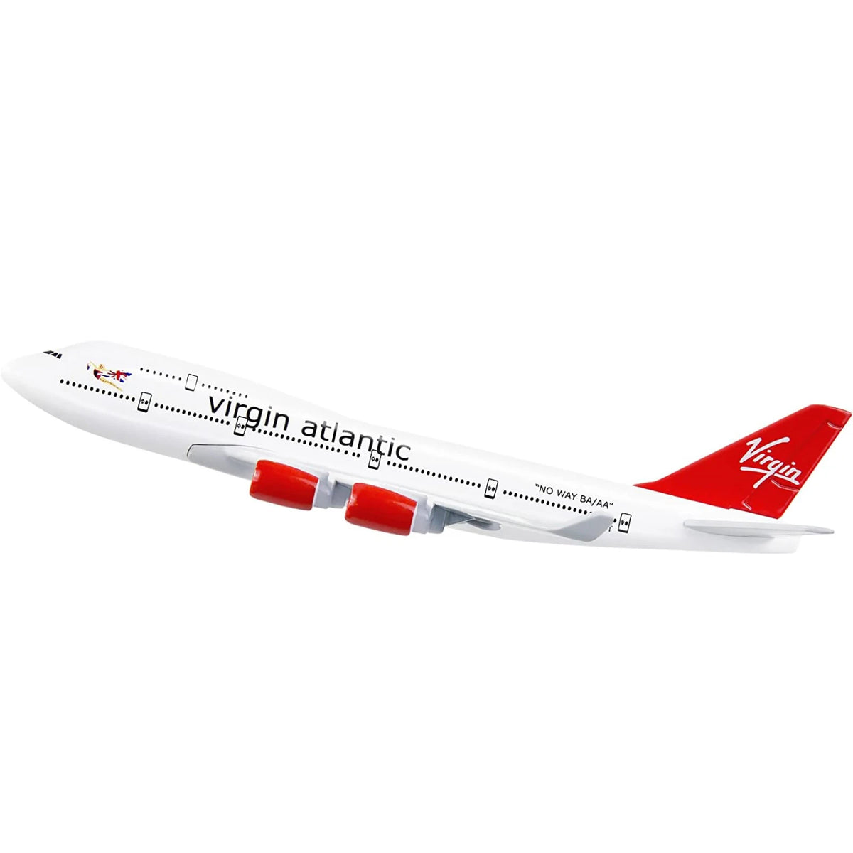 Retro 1/400 16cm Virgin Atlantic B747 Airplane Model Alloy Diecast Aircraft