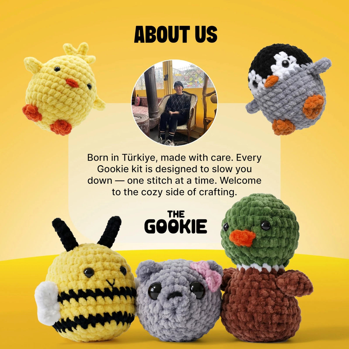 THE GOOKIE Crochet Kit for Beginners - All-in-One Amigurumi with Capybara
