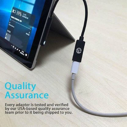 USB Type C DC Magnetic Plug Charging Cable For Microsoft Surface Pro 4 5 6 Go