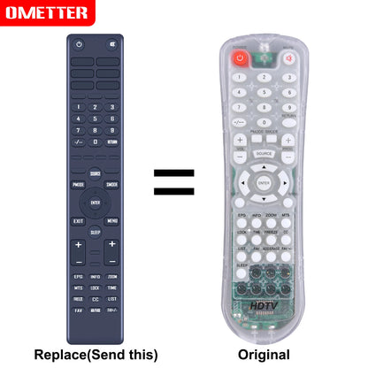 Replacement Remote Control For AMP'D ELECTRIC TV SLTV-1320AP SLTV-1519AP-3M