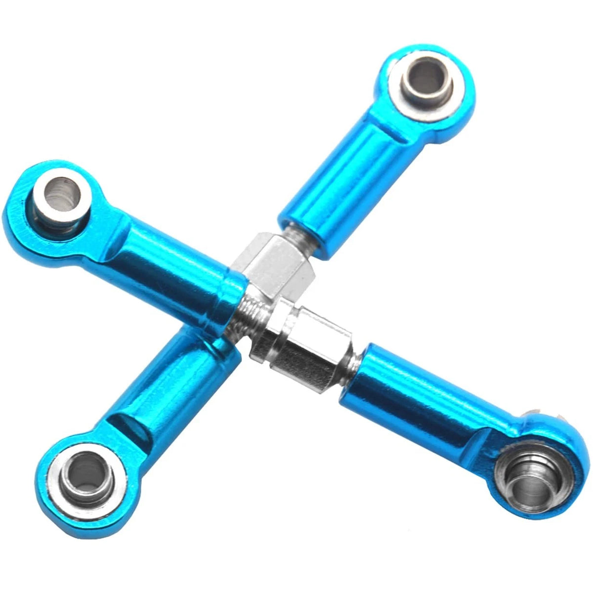 ShareGoo 9Pcs Metal Pull Rod Steering Servo Link Linkages Swing Arm Tie 1/12