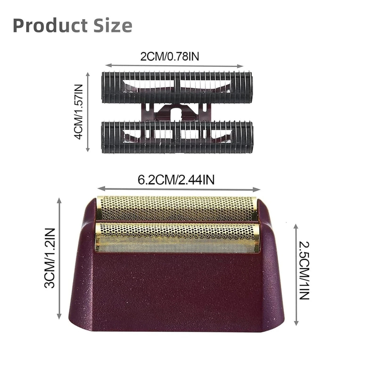 1 Pack Professional 5 Star Series Finale Shaver Replacement Foil and Red-6