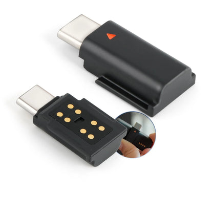 for DJI MIC 2 Adapter Type-C Phone Wireless Microphone Receiver Mic Black