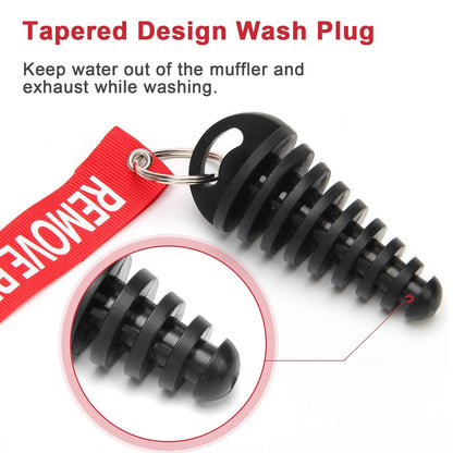 Muffler Exhaust Wash Plug, Coitak 0.6"-1.5" Plug for