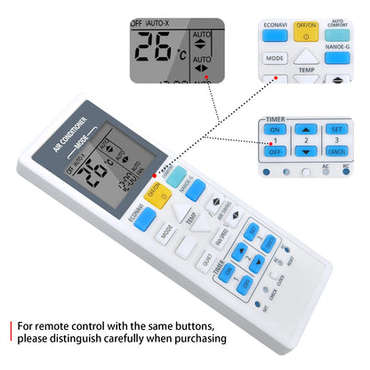 Remote Control For Panasonic Air Conditioner A75C4762 A75C4406 A75C4543 A75C3300