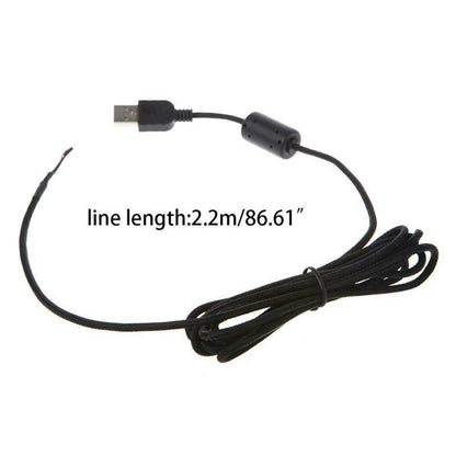 Mouse Mice USB PVC+Nylon Braided Cable Line Wire 2.2m For Logitech G500 G500S