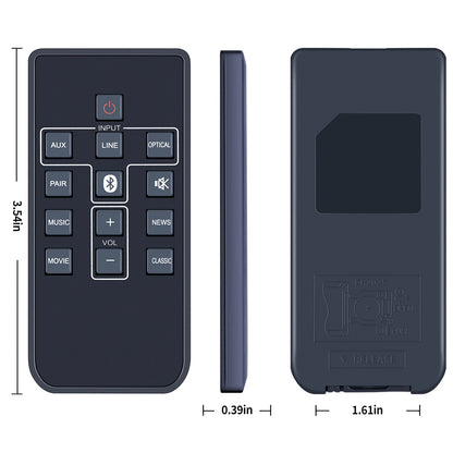 WIR113001-FA05 Remote Control For Sanyo Sound Bar FWSA205E FWSB415E