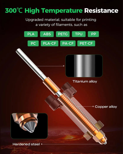 Creality Official K2 Ceramic Heating Block Hotend Kit, with Quick-swap...