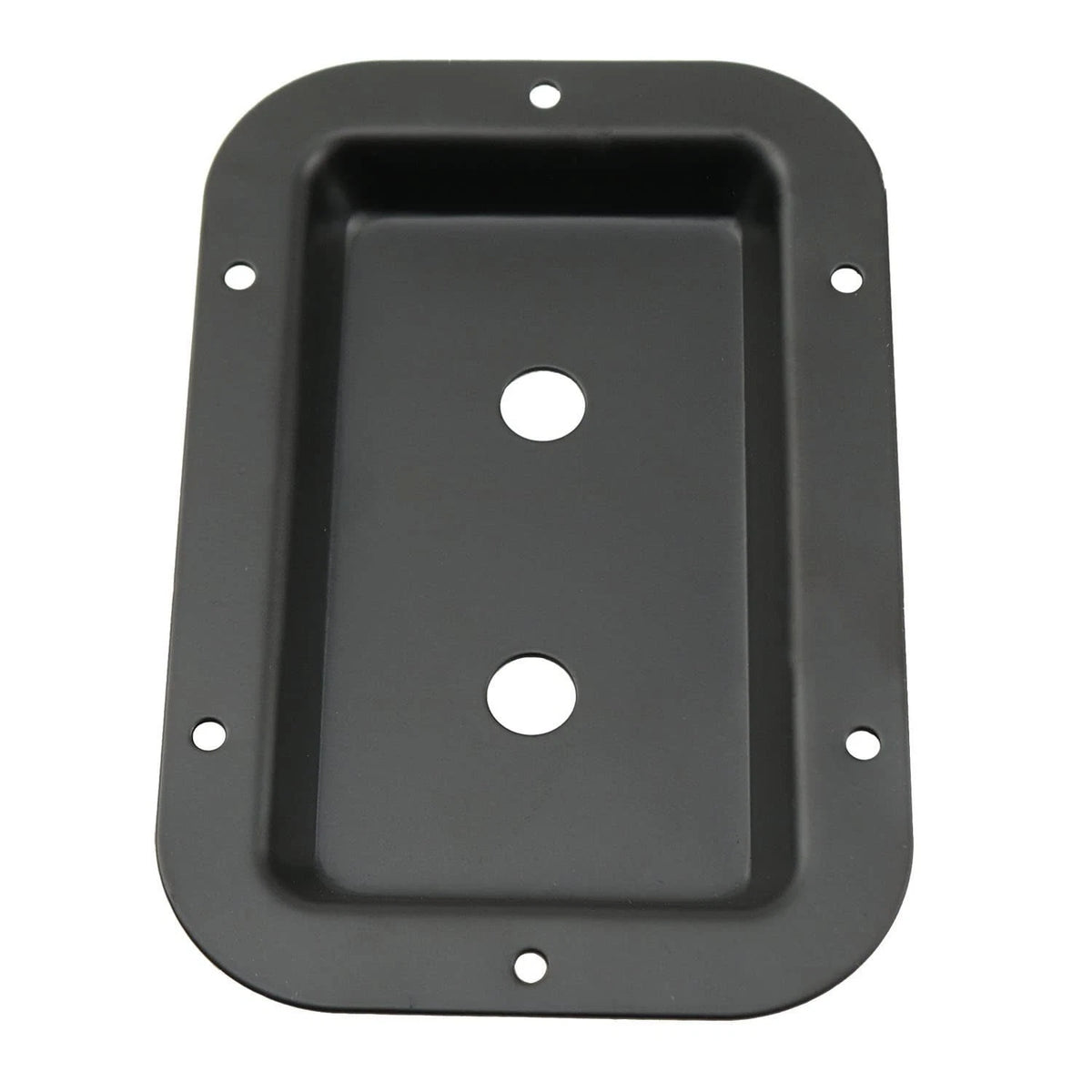 ZZHXSM Black Metal Dual 1/4 Inch Jack Plate with Mounting Screws for Guitar...