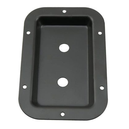 ZZHXSM Black Metal Dual 1/4 Inch Jack Plate with Mounting Screws for Guitar...