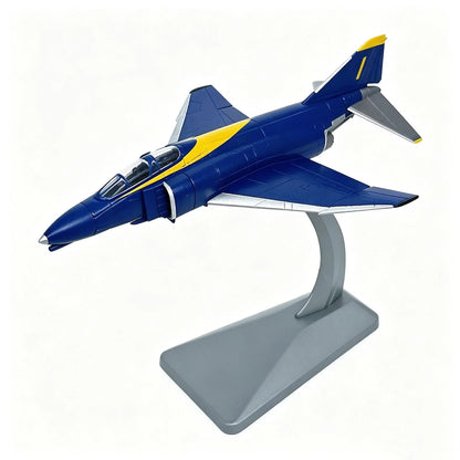 14cm Diecast Alloy 1/144 Scale US Navy F-4 Phantom II Fighter Desk Model