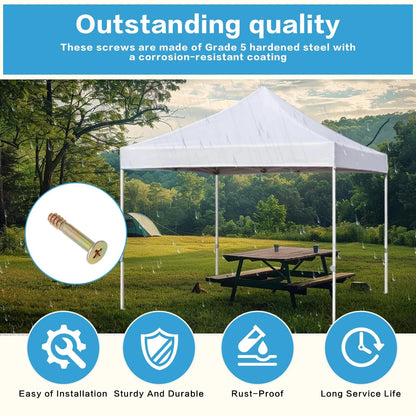 20 Pcs 10 x 10 Pop Up Canopy Replacement 1-1/8 inch (length only), coppery