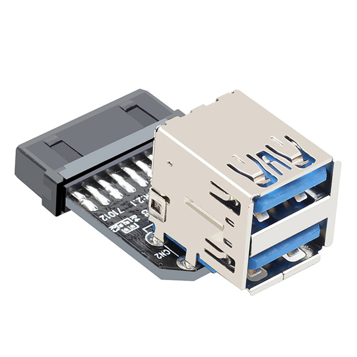 Motherboard USB3.0 19PIN / 20PIN Connector To 2 Port USB 3.0 Female Adapter