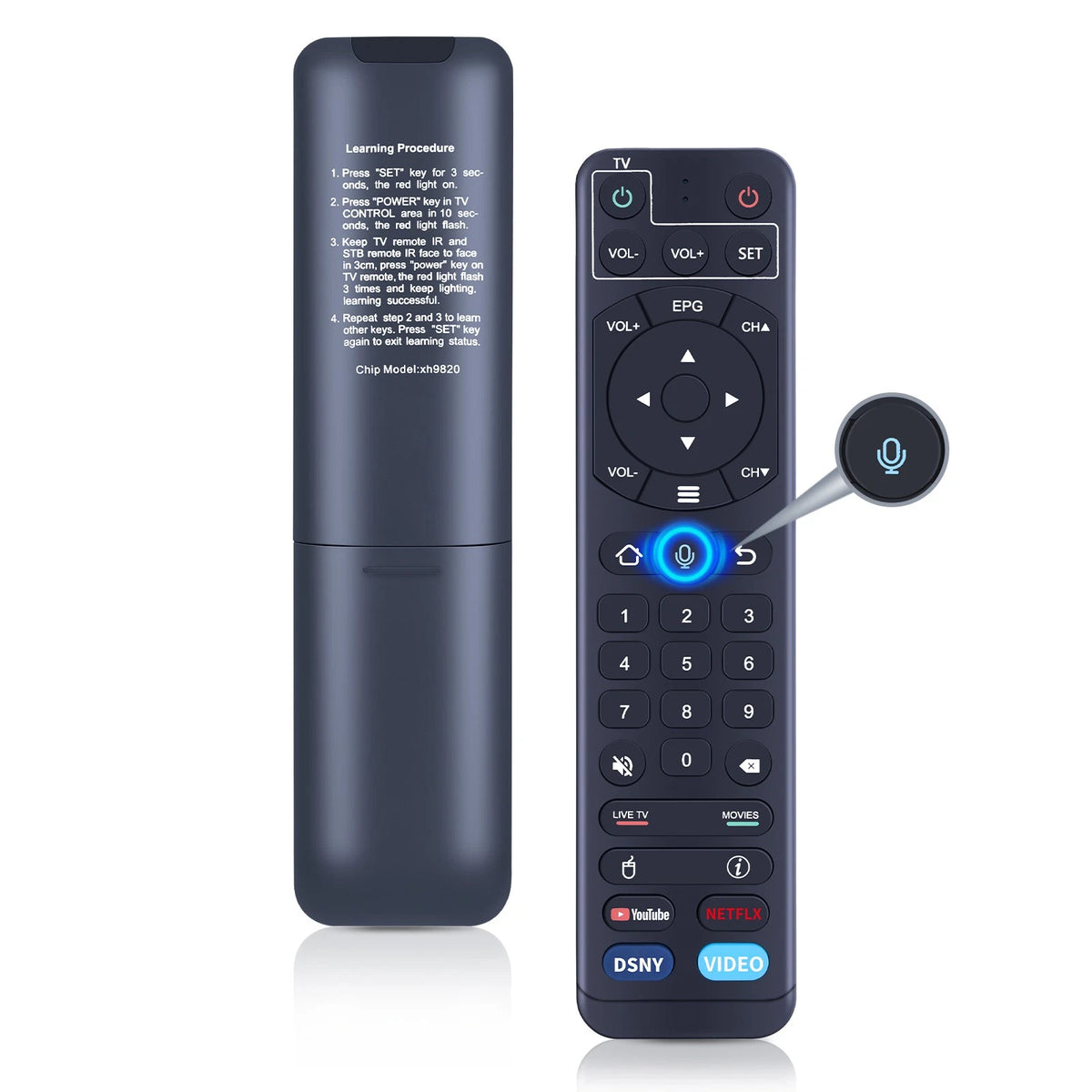 For vSeeBox V2 Pro Bluetooth Voice Remote Control Works for V1 / V2 / Elite/Max