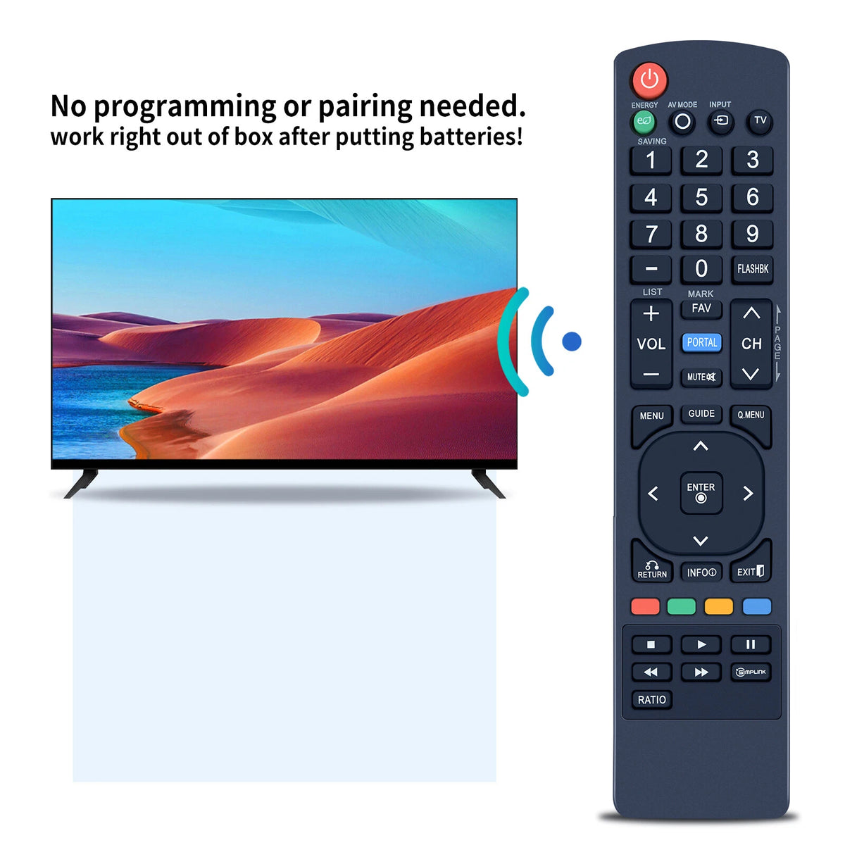 AKB72915266 Remote Control For LG TV 26LE5300 55LD520 19LD350 32LD420