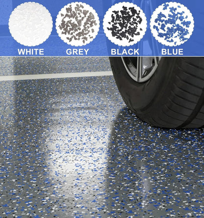 Epoxy Floor Flakes, 454g/1Lb Chips Flakes 16 Ounce (Pack of 1), Blue