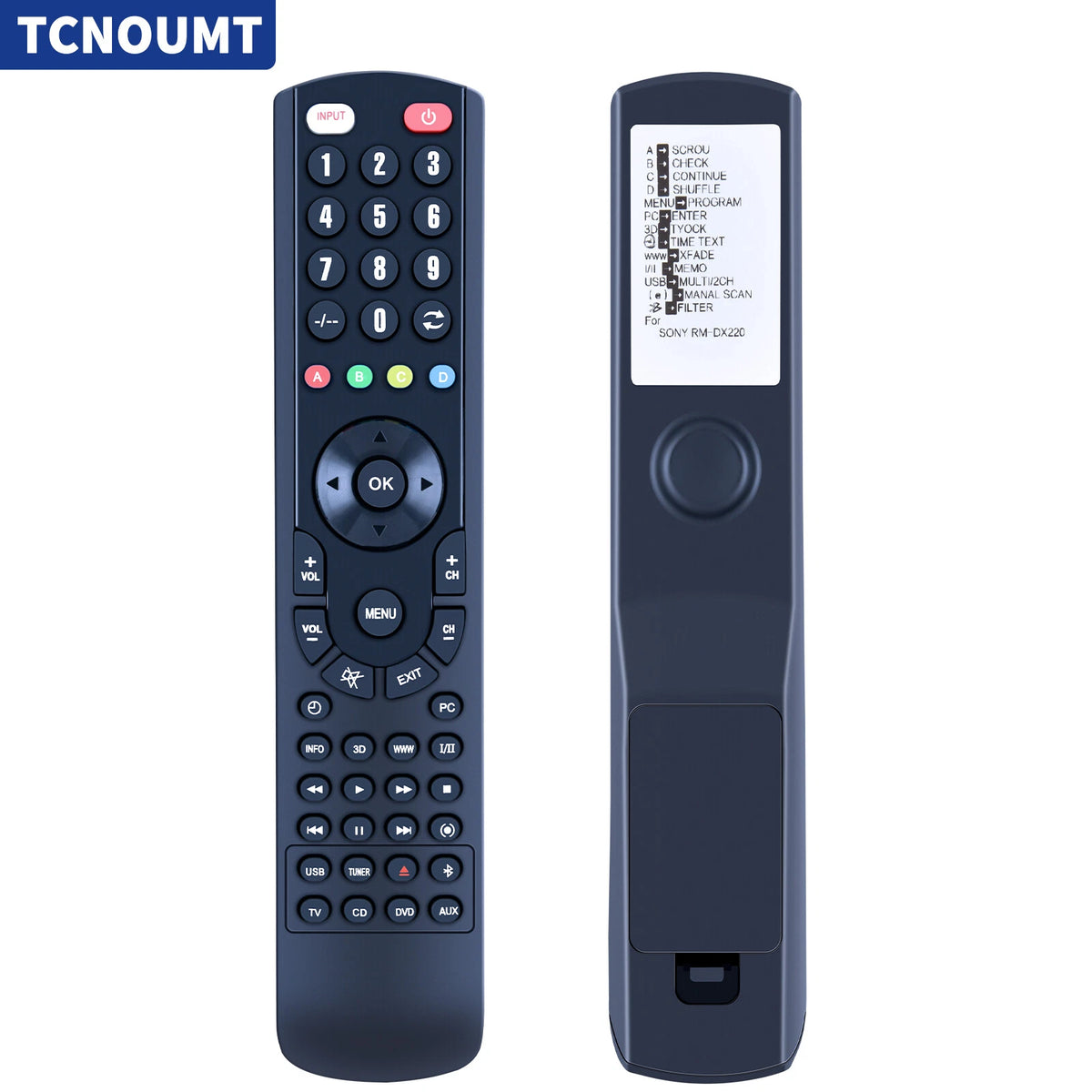 RM-DX220 Replace Remote For Sony Compact DVD Player CDP-CX205 CDP-CX230 CDPCX235