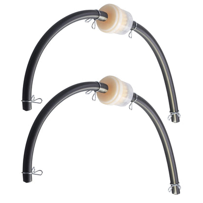2Pcs 6mm Inline Gas Petrol Liquid Fuel Filter Hose Using For 2/4 Stroke Engines
