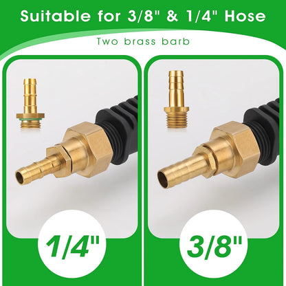 29 Inches Sprayer Wand, 3/8" & 1/4" Brass Barb Universal 1PCS, Black