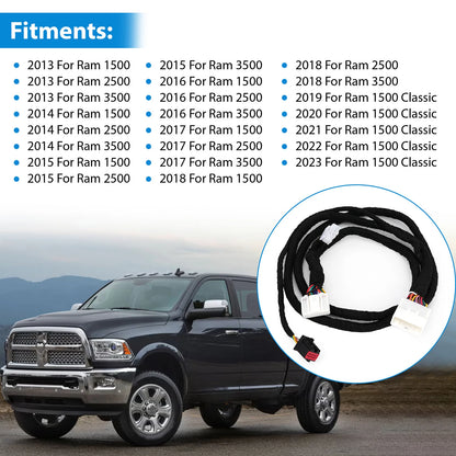 8.4" UConnect Upgrade Conversion Harness For Ram 1500 7-Speed Fan