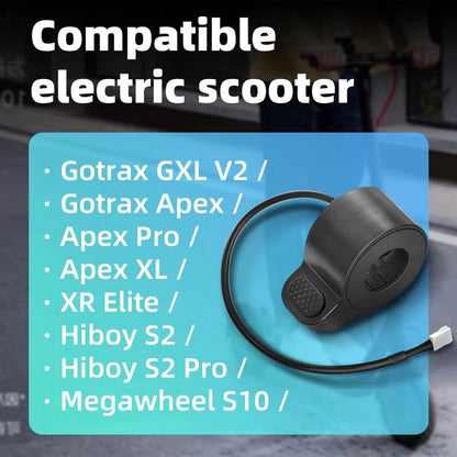 BIAQI Electric Scooter Thumb Throttle Replacement, Compatible with Black