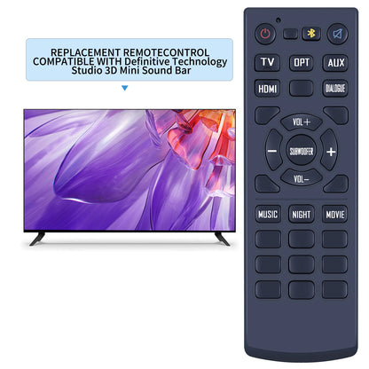 Replace Remote Control For Definitive Technology Studio 3D Mini Sound Bar