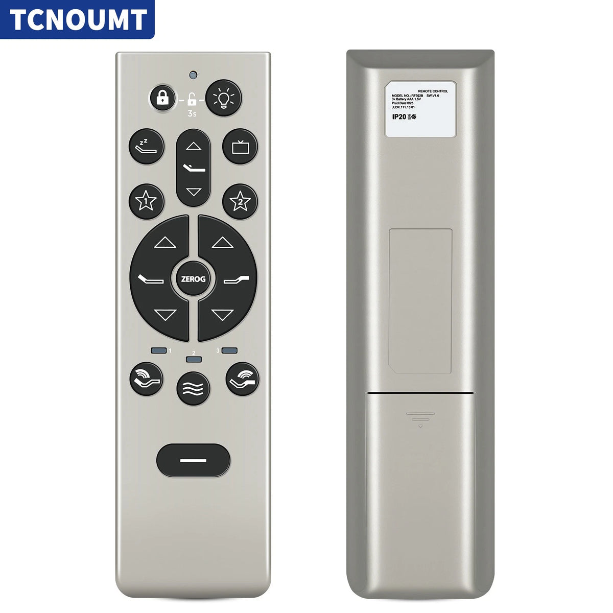 For Keeson RF396C JLDK.111.17.01 Remote Control for Tempur-pedic Ergo Smart Base
