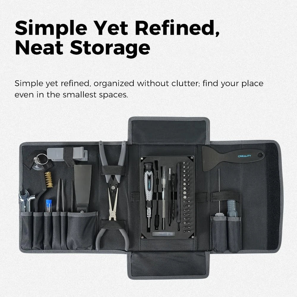 Creality 74 Pcs 3D Printer Tools Kit with Storage Bag, black
