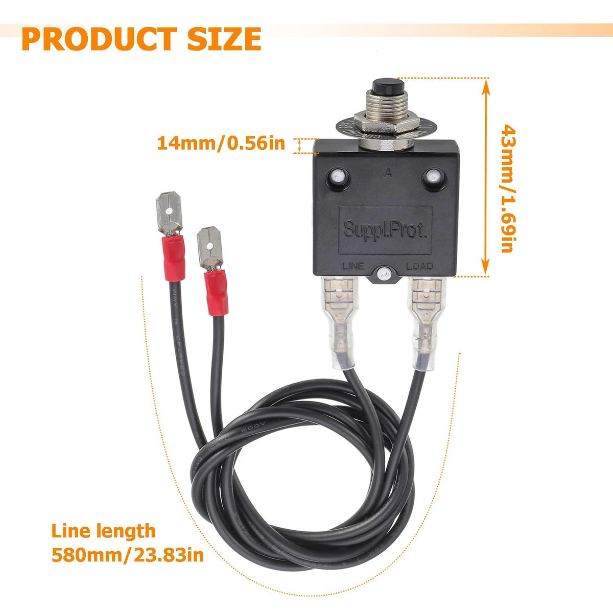 3 AMP 5 Resettable Fuse HVAC Tools Circuit Tester for Black