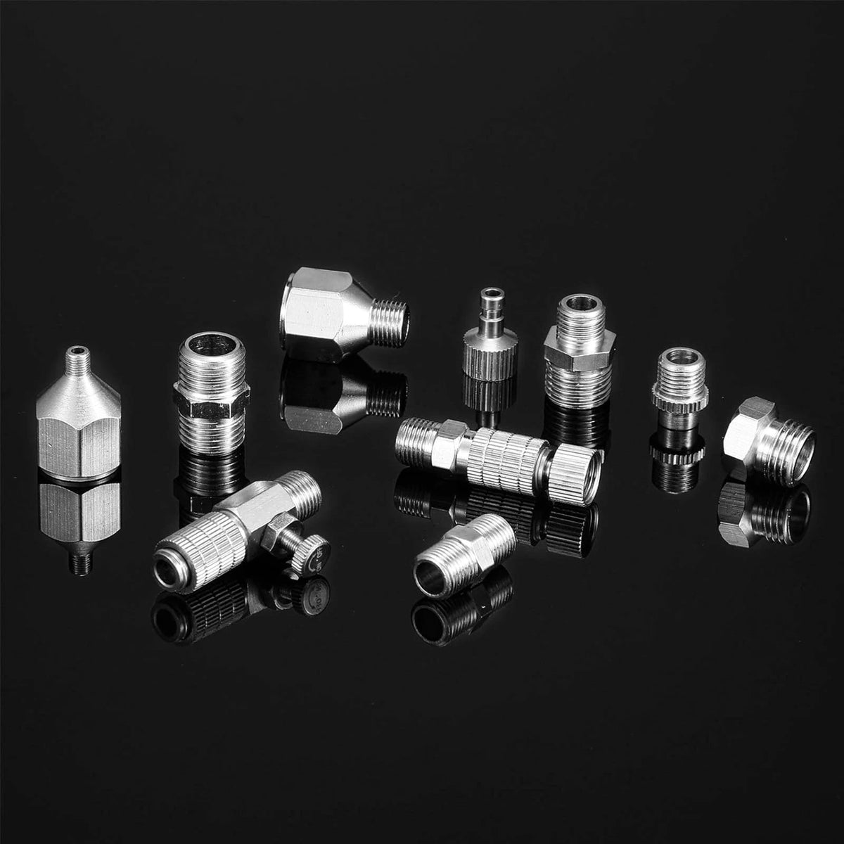 15X Professional Airbrush Adapter Kit For Air Compressor Rustproof Connector Set