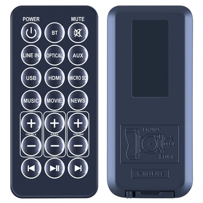 Replace Remote Control For TCL TS3010 2.1 Channel Wireless Bluetooth Soundbar