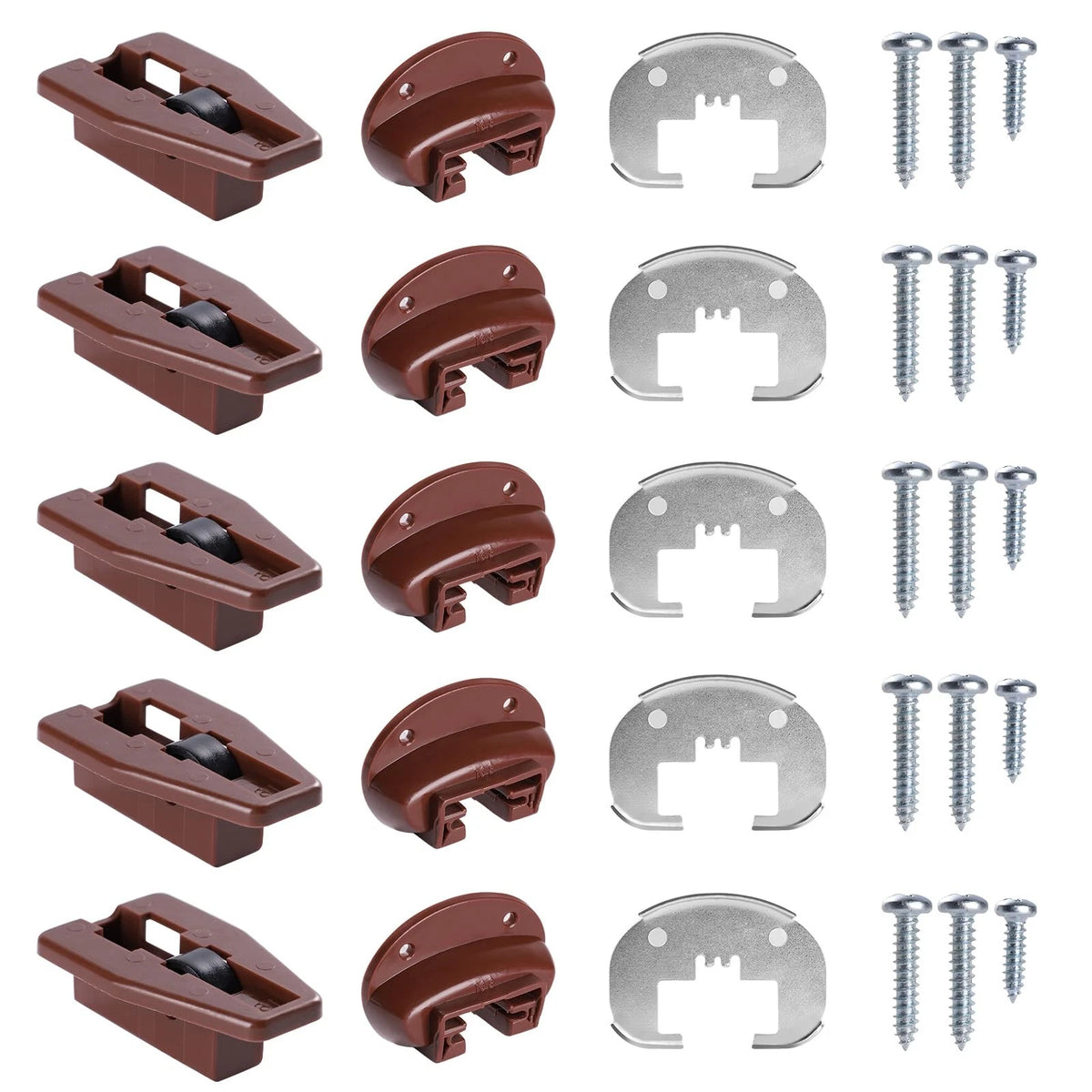 for Kenlin Rite-Trak II Drawer Slides Replacement 5 Sets of Rite 5, Brown