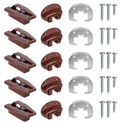 for Kenlin Rite-Trak II Drawer Slides Replacement 5 Sets of Rite 5, Brown