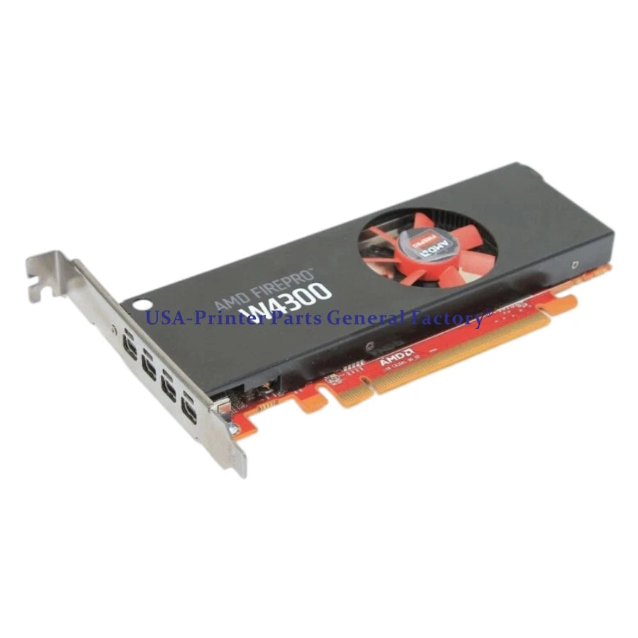 AMD FirePro W4300 4GB Low Profile Workstation Graphics Card Quad Monitor