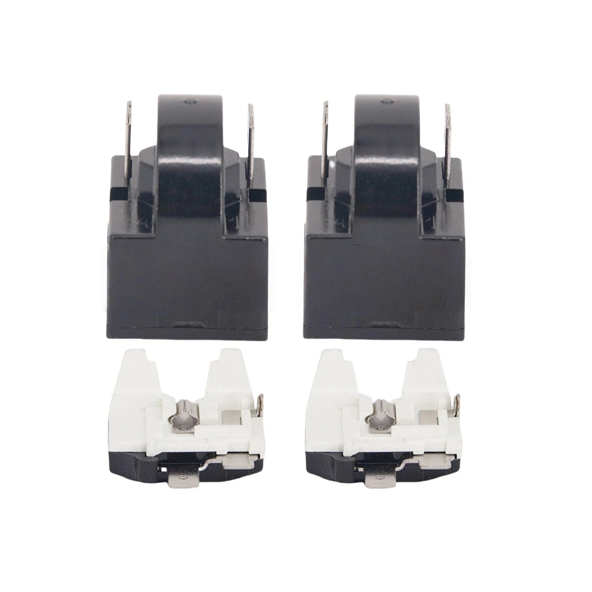 2x Starter Relay + 2x 6750C Thermal Overload Protector for Cooler Compressor