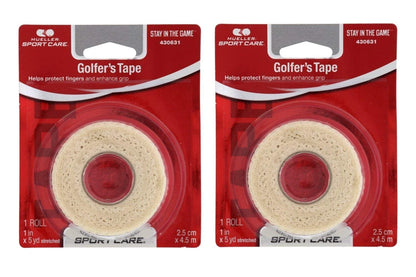 Mueller Golfer’s Grip Tape, Self-Adhering, Lightweight, 2 Count (Pack of 1)