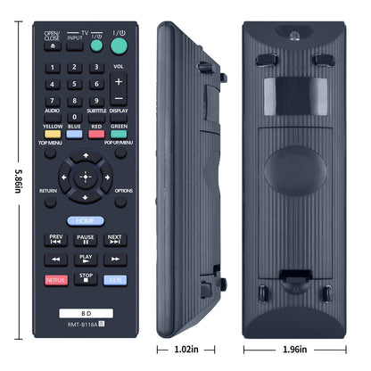 RMT-B118A Remote Control For Sony DVD Player BDP-BX18 BDP-S185