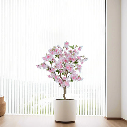 4FT Artificial Cherry Blossom Tree, Lifelike Pink Tree 3ft 11in,