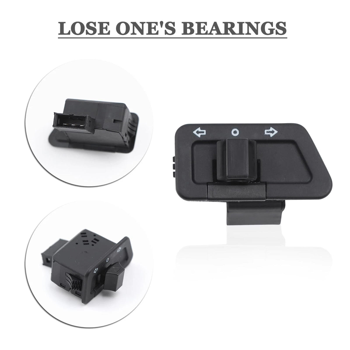 Mokuo Motorcycle Handle Switch Button in PP Material Compatible with Chinese...