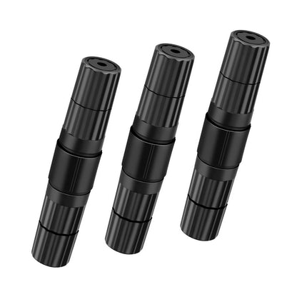 Black 3x RJ45 Outdoor Shielded Network Ethernet Cable Extender Coupler